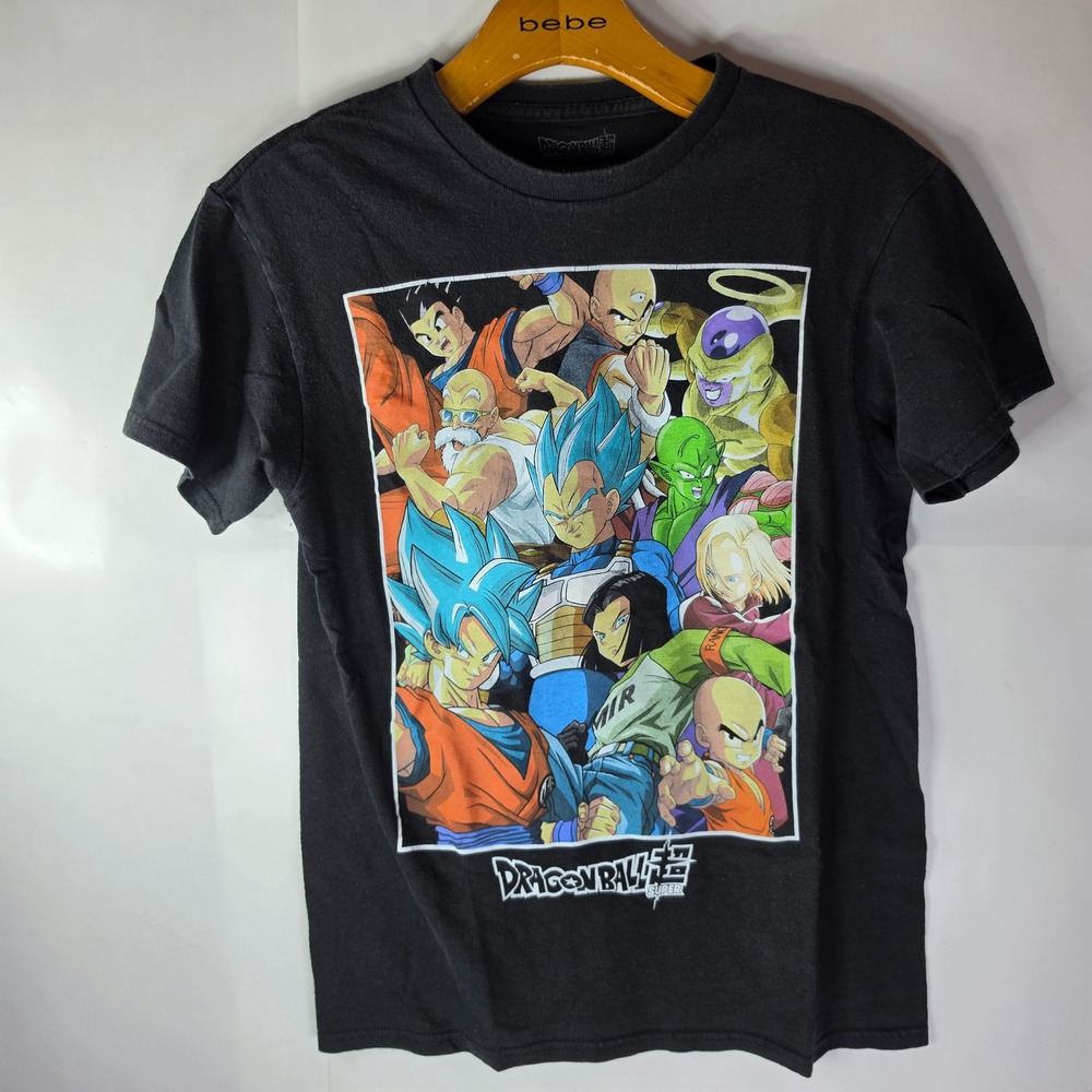 Dragon Ball Super Shirt Mens S Black Tournament of Power‎ Universe 7 Graphic Tee